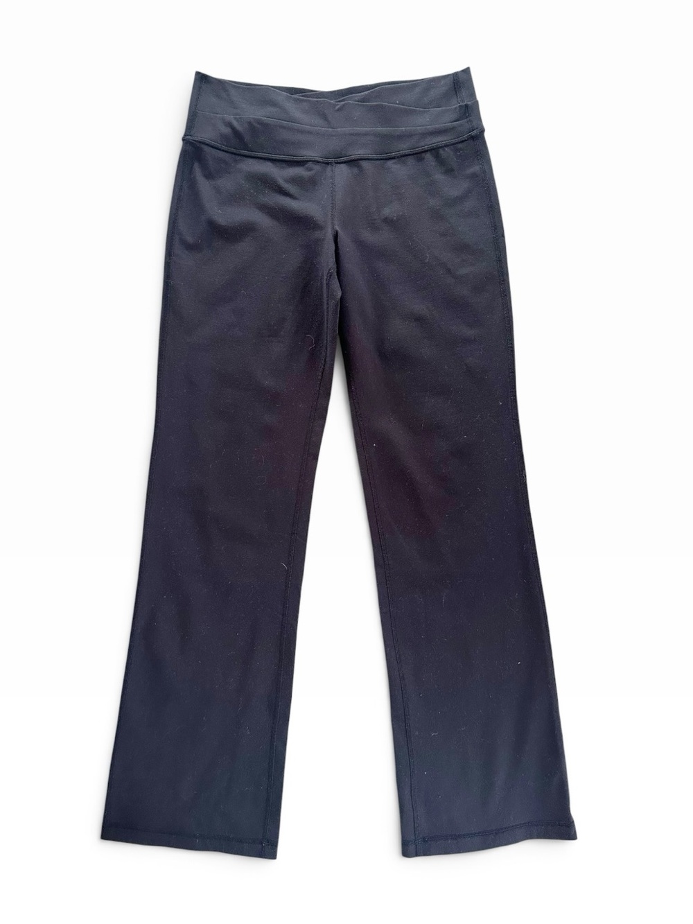 Lululemon Vintage Astro Pant Flare Legging Black Crossover Waistband Size 8